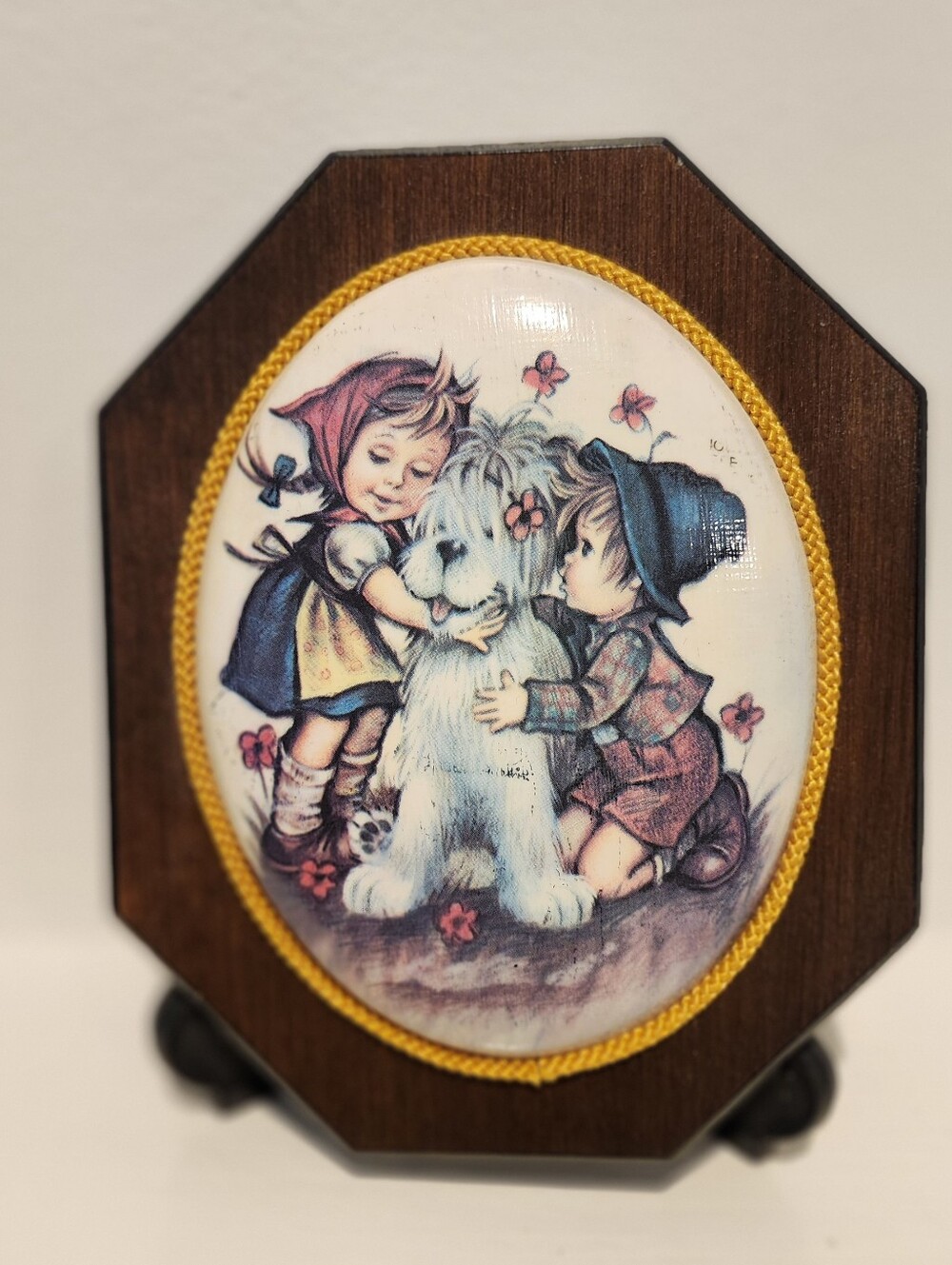 Vintage Goebel Hummel Wooden Wall Hanging From Buzzard’s Bay Mass From The 60s